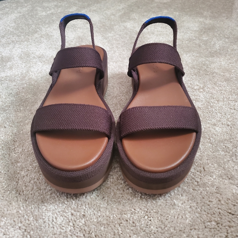 Rothy's Brown Wedge Sandals